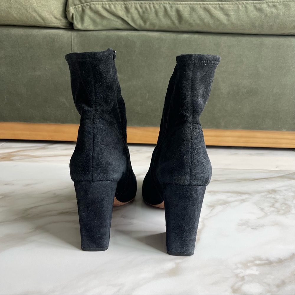 Loeffler Randall Black Suede Pointed Ankle Boots Booties Size Women’s 8.5 - Picture 4 of 9